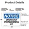 Signmission Emergency Preparedness Kit, 24 in W x Rectangle, Aluminum OS-2PACK-NS-A-1824-L-11883 - alternate 8